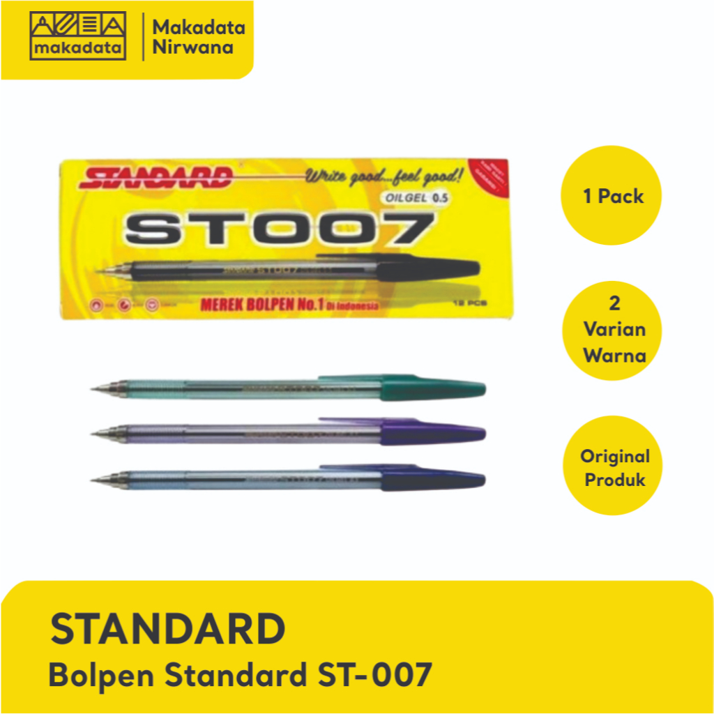 STANDARD BOPEN/PULPEN/BOLLPOINT ST-007 (1 PACK)