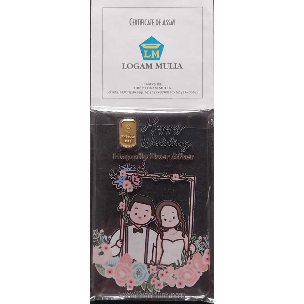 Logam Mulia Antam Happy Wedding 1 gram