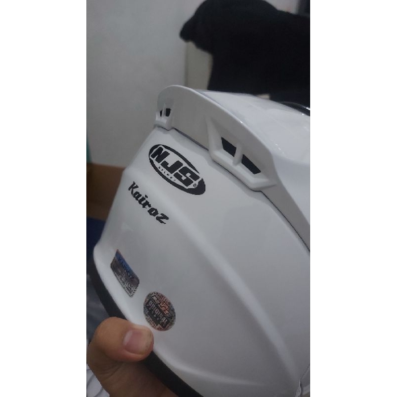 Njs Kairoz Half Face Solid White