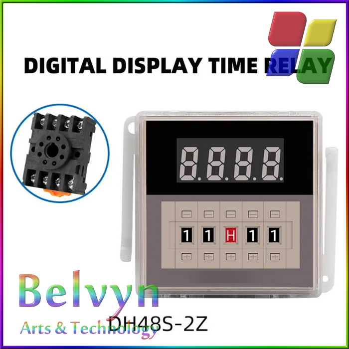 Programmable Digital Timer Switch Sakelar Waktu Relay 220V - MFRI DH48S-2Z - Beige