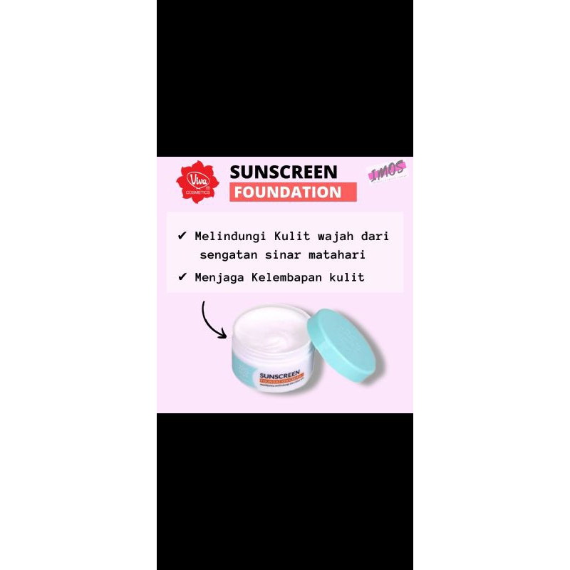 Viva Sunscreen Foundation UV Filter 22gr