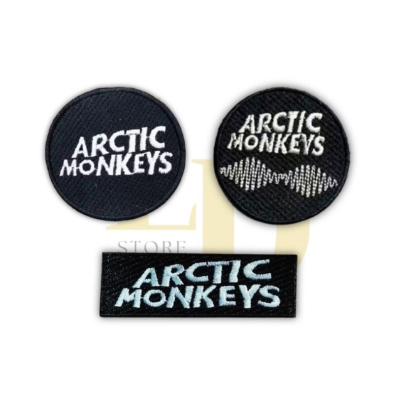 Patch Bordir Emblem Jahit Iron Patch Logo Band Arctic Monkey