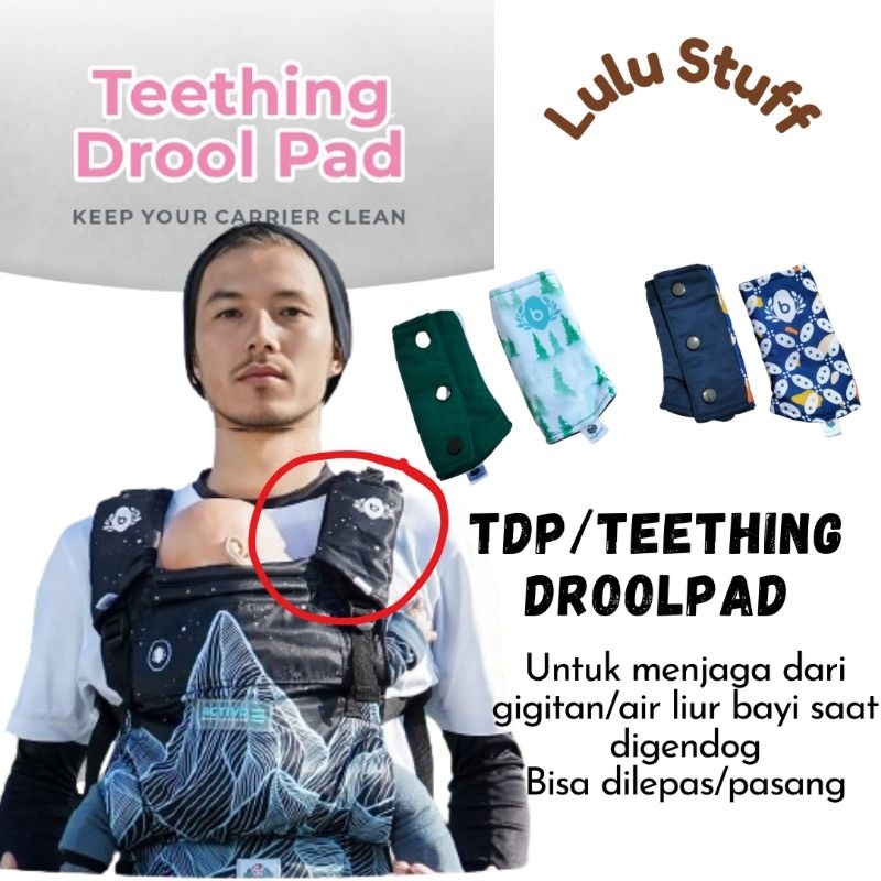 Teething drollpad gendongan bayiku.id
