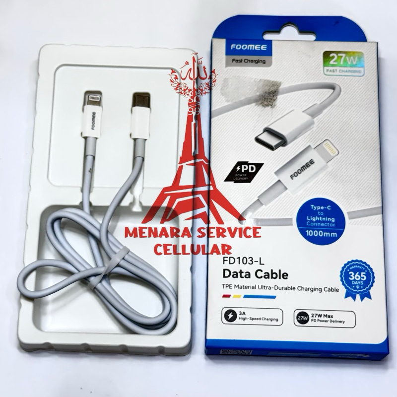 Foomee Data Cable Type-C to Lightning FD103-L