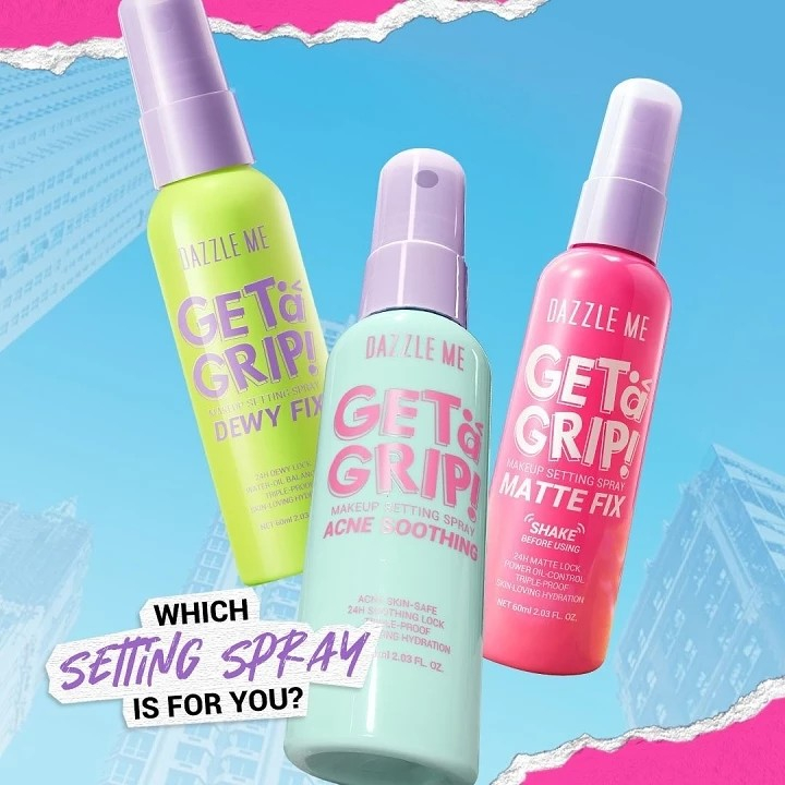 Dazzle Me Get' A Grip! Makeup Setting Spray 60ml