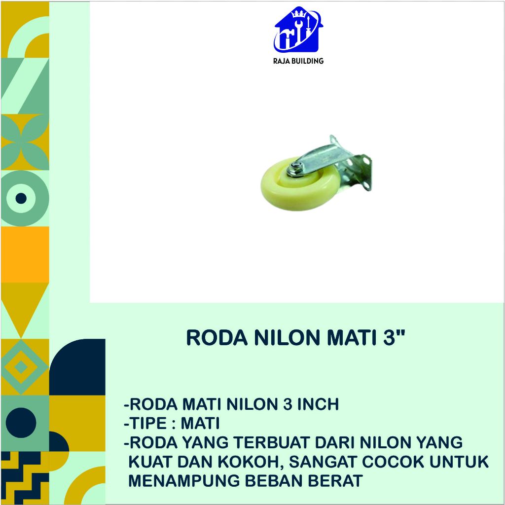 Roda Mati Nilon 3" / Caster Wheel