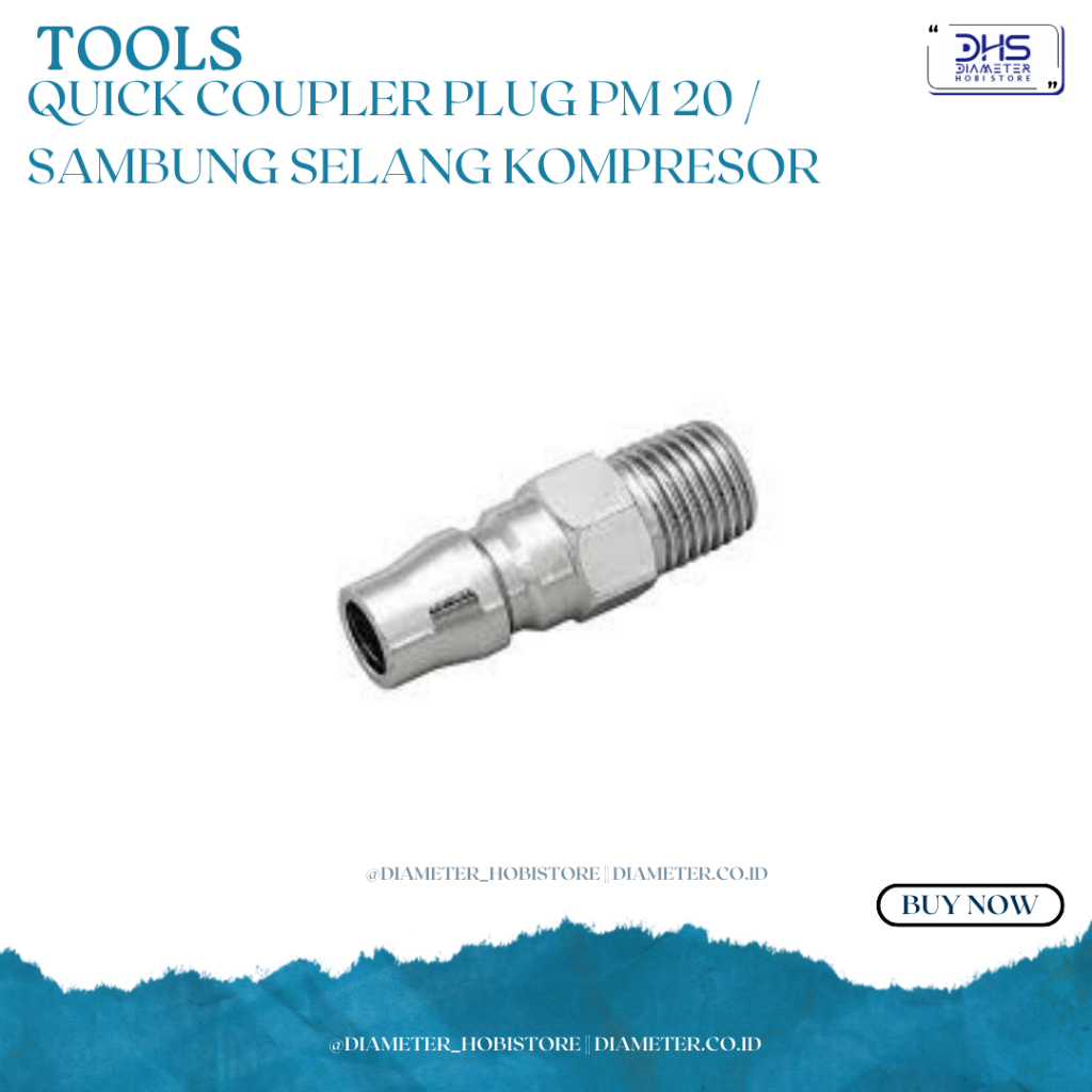 Quick Coupler Plug PM 20 / Sambung Selang Kompresor