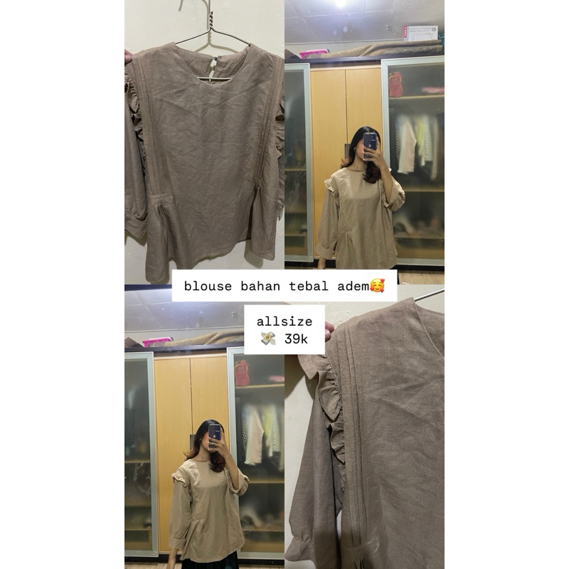 Blouse bahan tebal (Preloved)