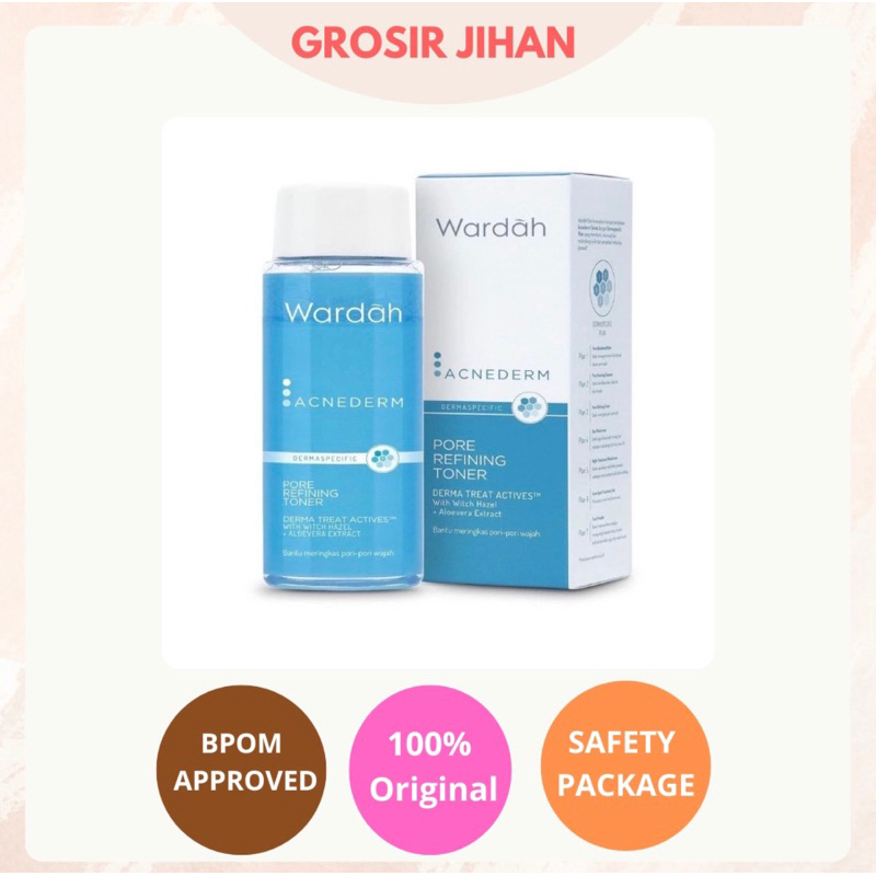 Wardah acnederm pore refining toner 100ml