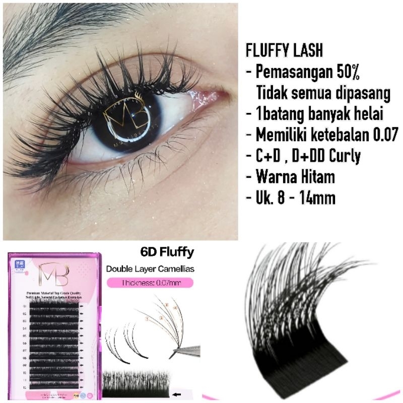 6D Fluffy Lash / Bulumata Extension / MB LASH / Volume lash