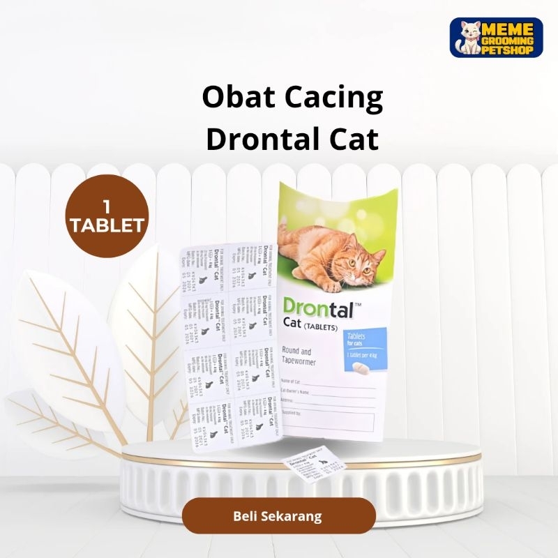 Obat Cacing Kucing Drontal Cat 1Tablet ORIGINAL