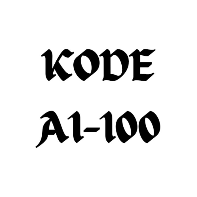 WAR SEPATU KODE A1-100