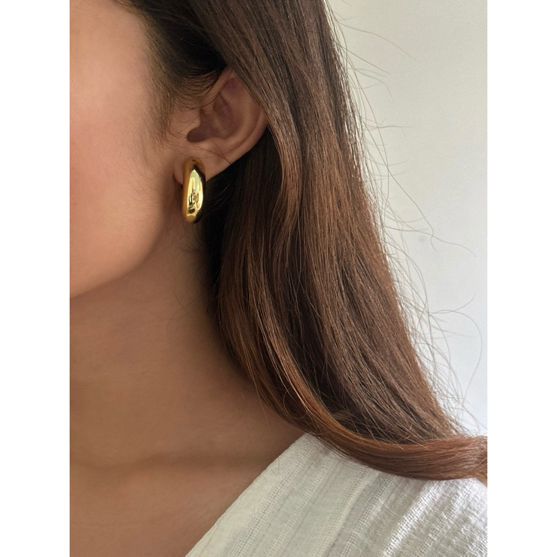 Solid Bold Hoop Earrings