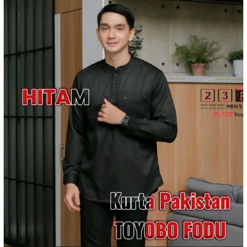 kurta 23pro premium black elegant