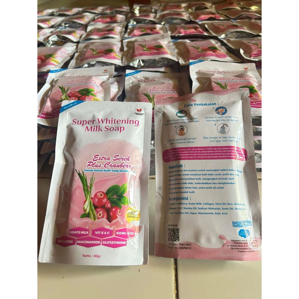 Milk Soap Extra Sereh Cranberry