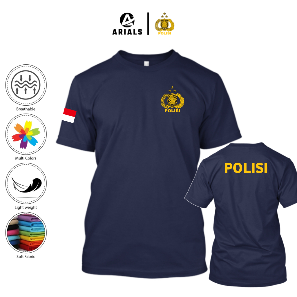 Arials Kaos Baju Dinas Polisi