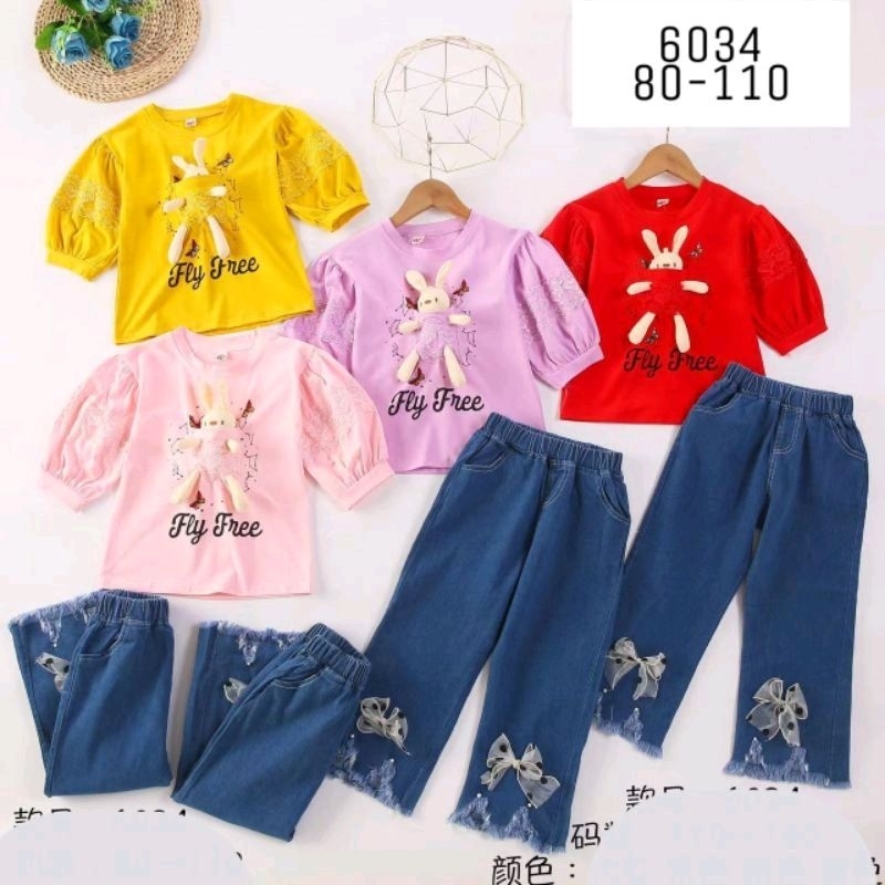 Setcel boneka size 4-8t