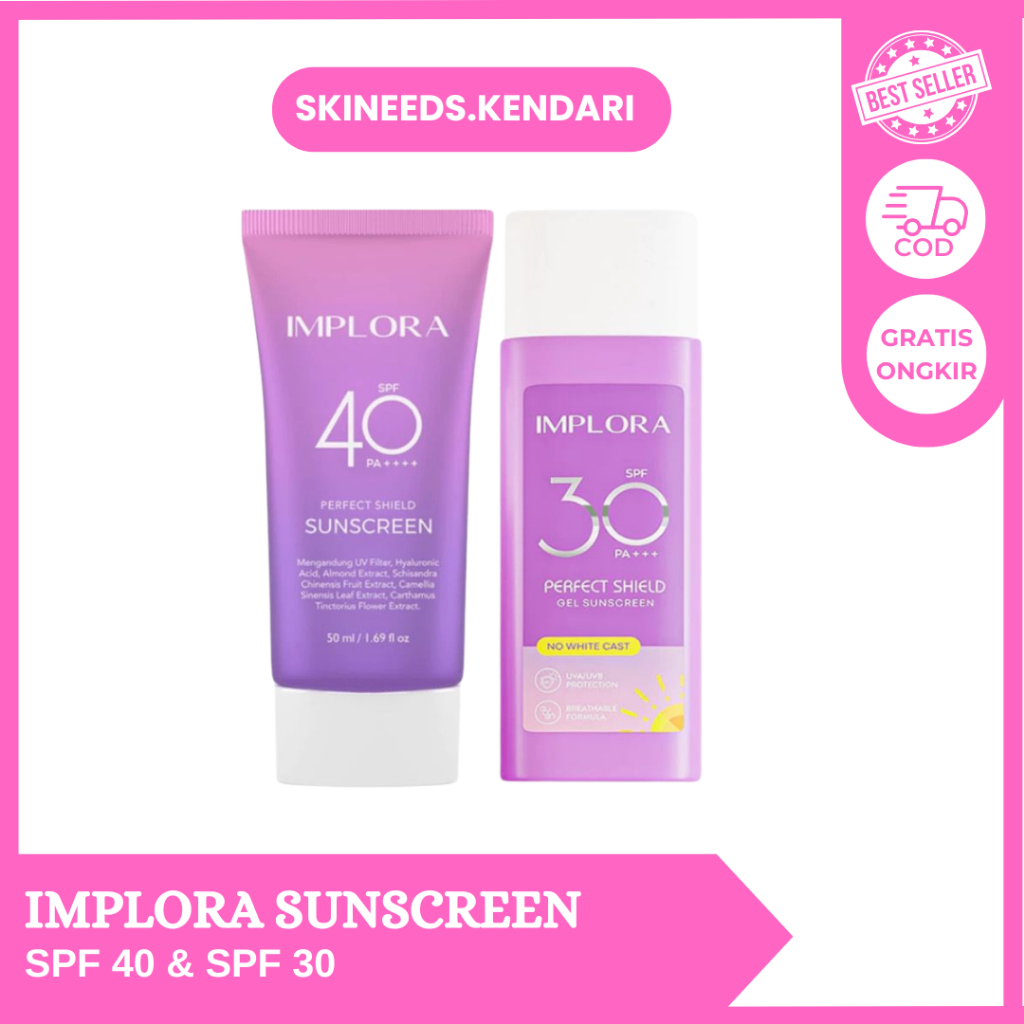IMPLORA Suncreen Perfect Shield SPF 40 & 30 PA++ | Suncreen Wajah Implora