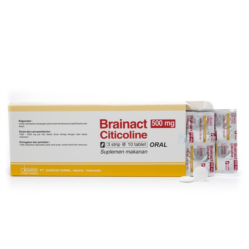 Brainact 500mg Box 30's Tablet Dankos