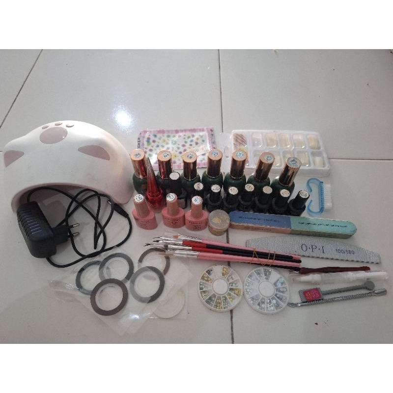 paket nail art komplit