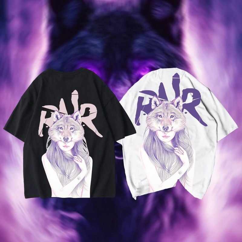 Kaos Oversize RNR X WOLF!