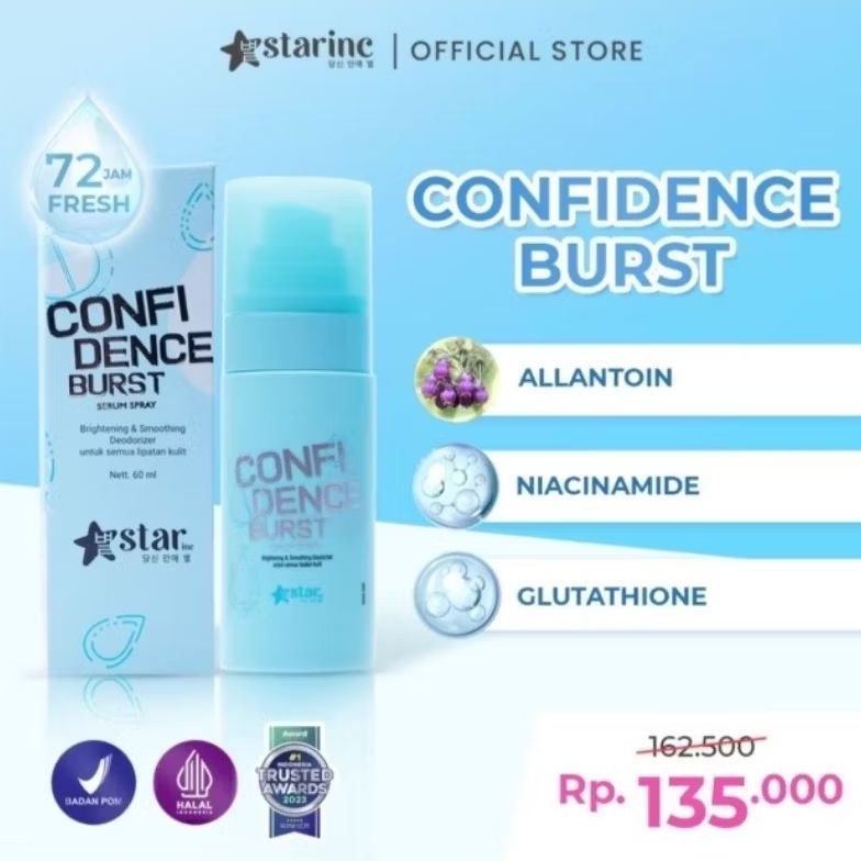 Confidence Burst STARINC, Deodorant Serum Spray 60ml.