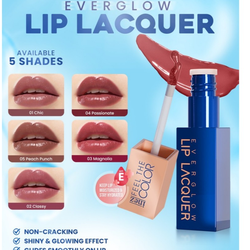 "RAYA" INEZ Everglow Lip Lacquer