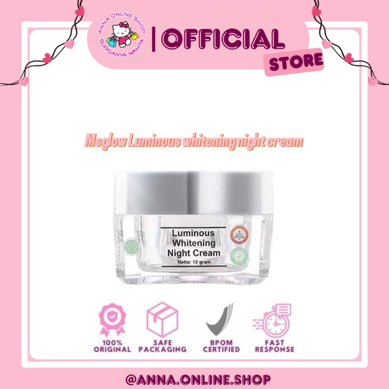 Msglow night cream luminous