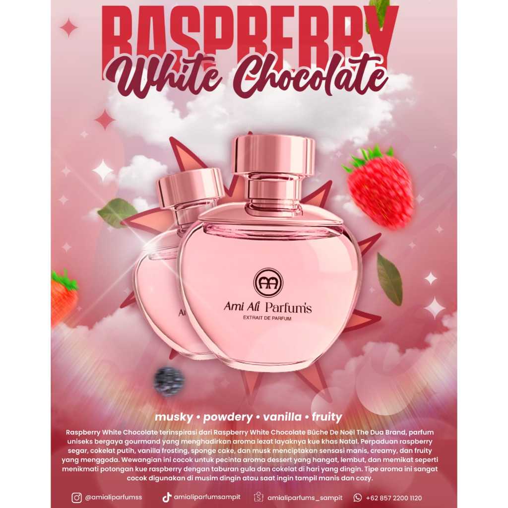 Raspberry White Choclate Inspired by Ami Ali Parfum's