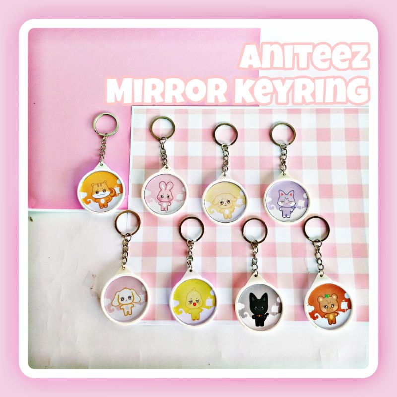 ANITEEZ ( ATEEZ ) MIRROR KEYRING
