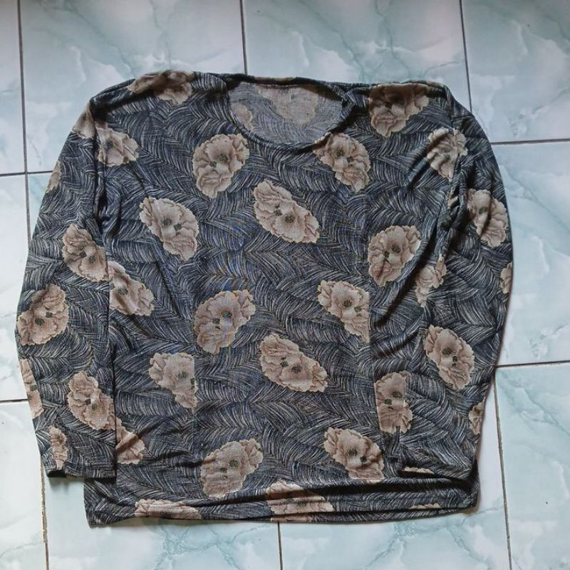 preloved baju sehari hari motip bunga