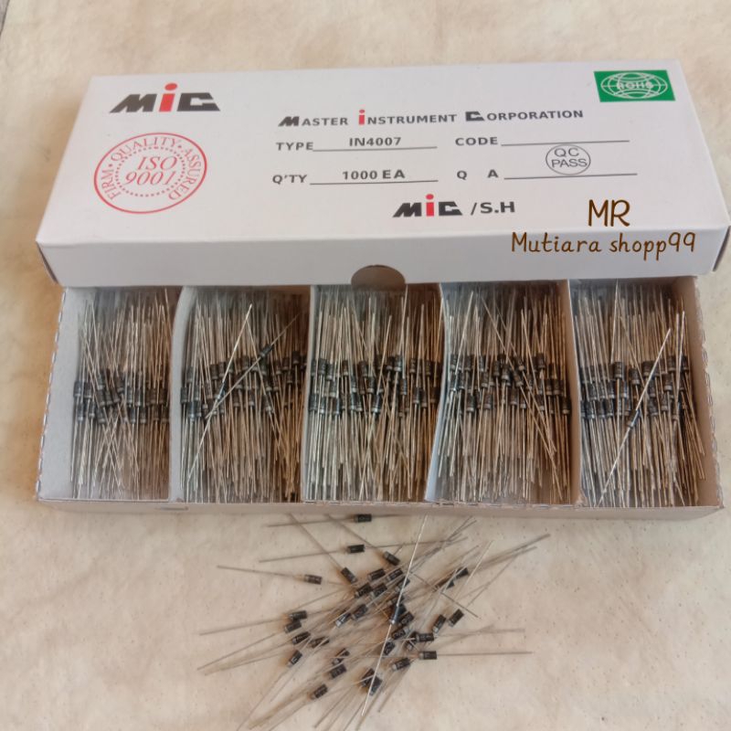 Dioda in4007 1A per 100psc