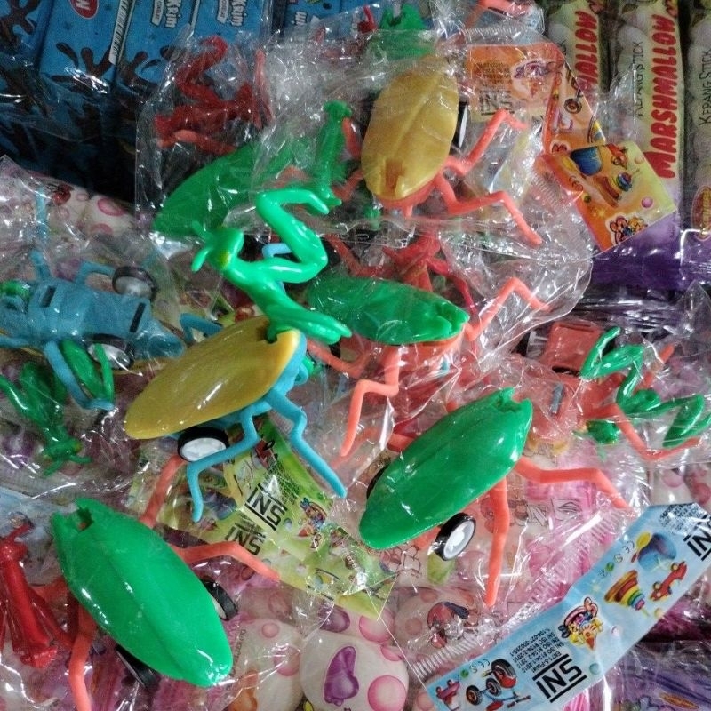 Mainan Hewan Serangga Pullback paket 10 pcs