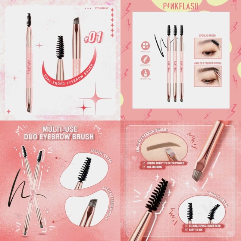 PINK FLASH - Eyebrow brush