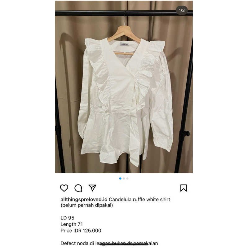 CANDELULA white blouse NEW