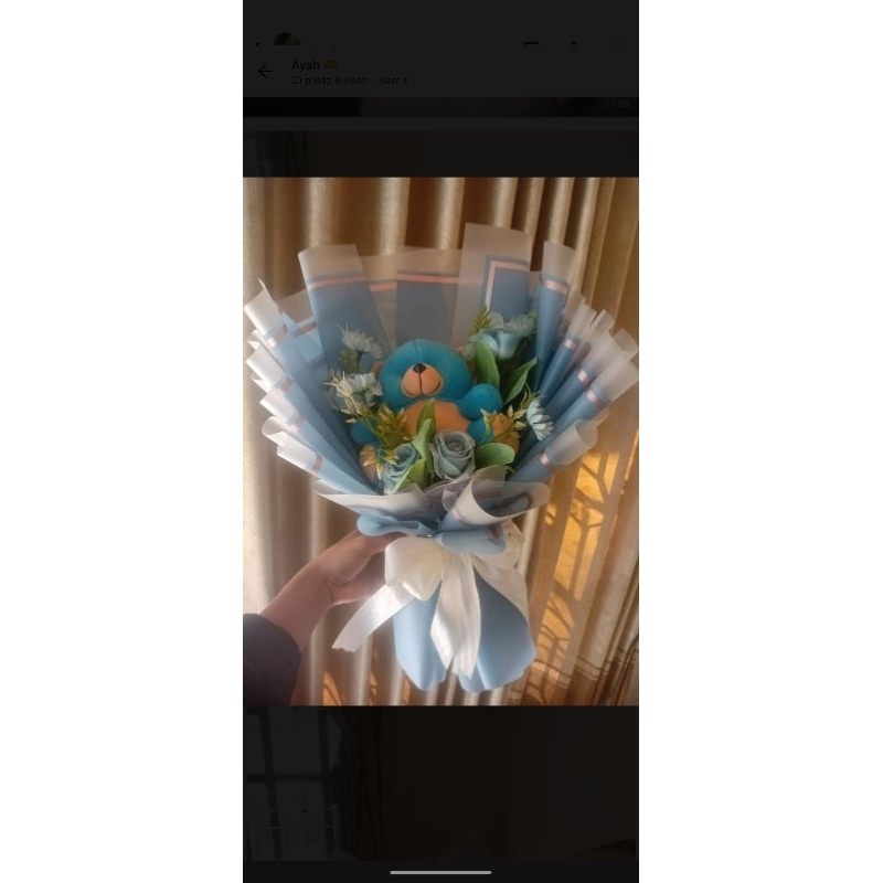 Buket Boneka Bunga Artificial