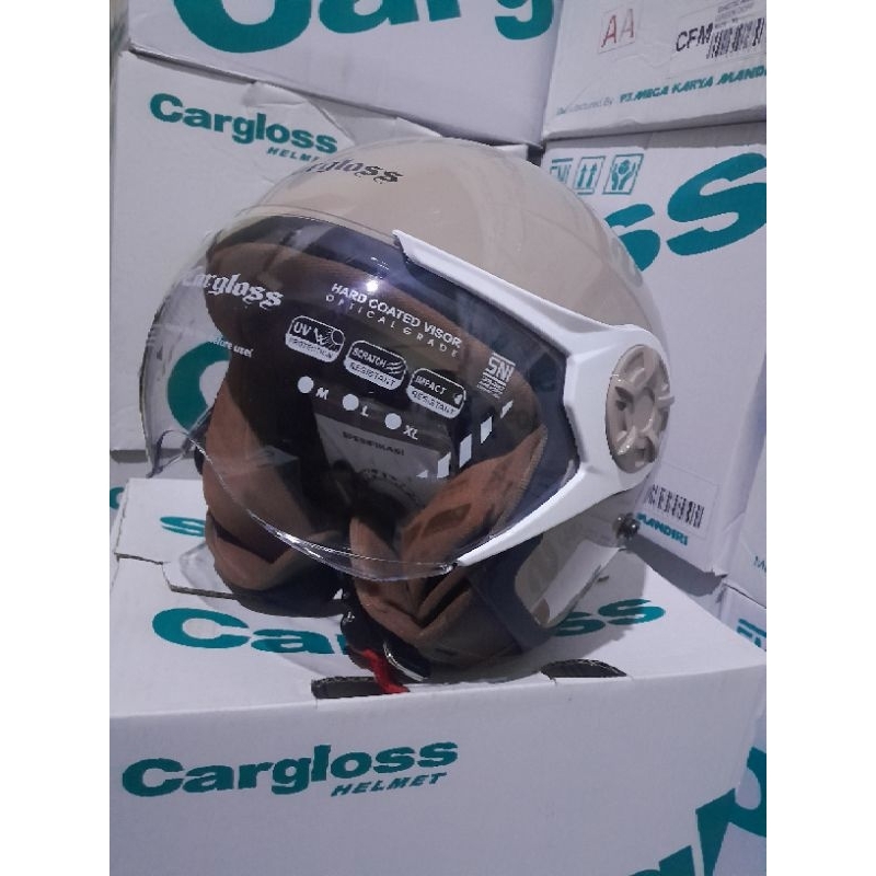 HELM CARGLOSS YRH HIJAB 100% ORI // SOLID MOCCA