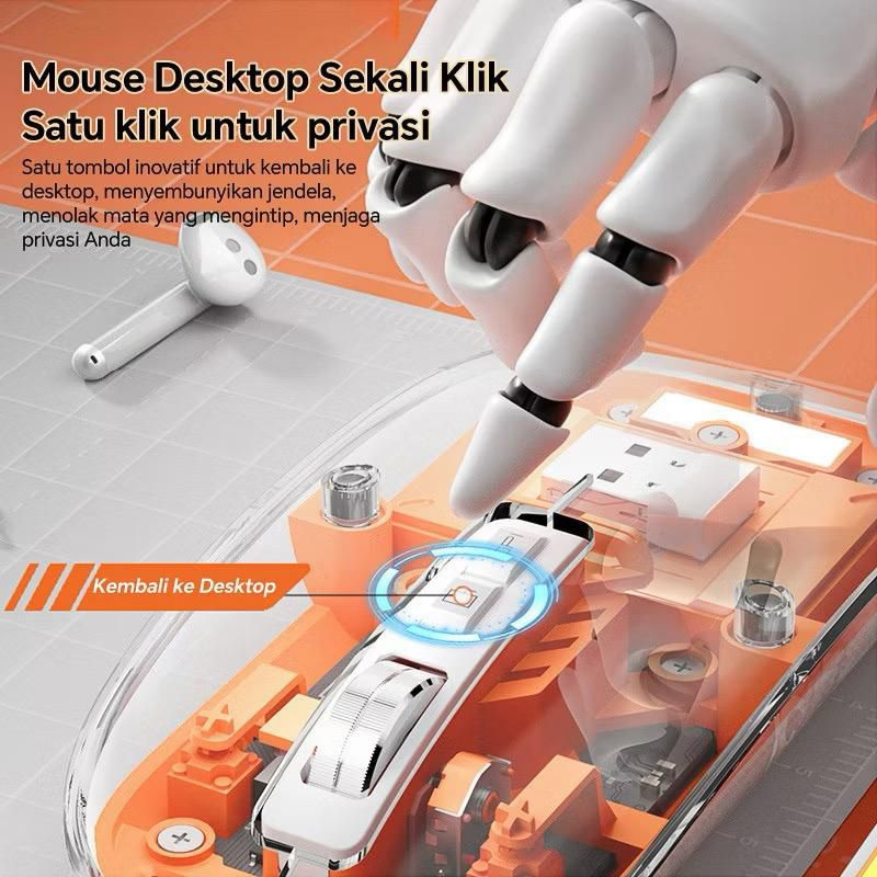 Mouse Wireless Bluetooth DPI for Laptop PC Silent Click Rechargeable