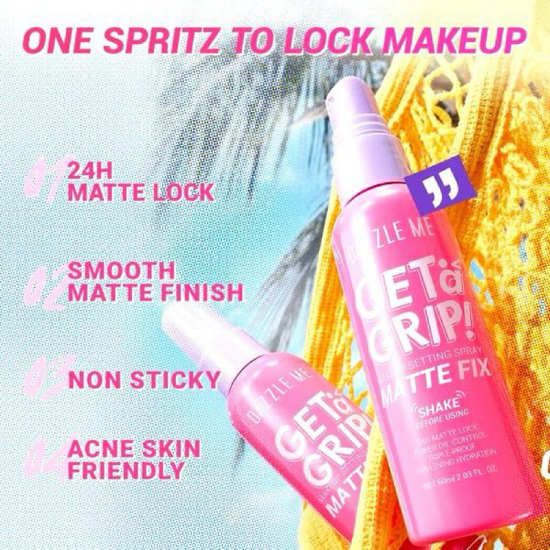 GET A GRIP! MAKEUP SETTING SPRAY-MATTE FIX