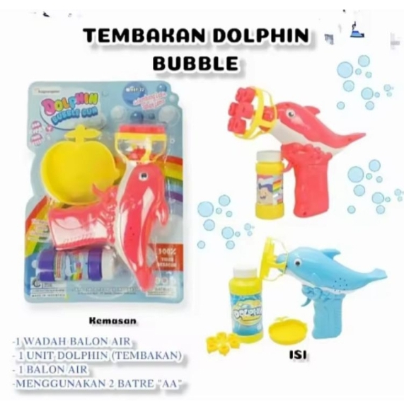 Mainan Anak tembakan dolphin bubble
