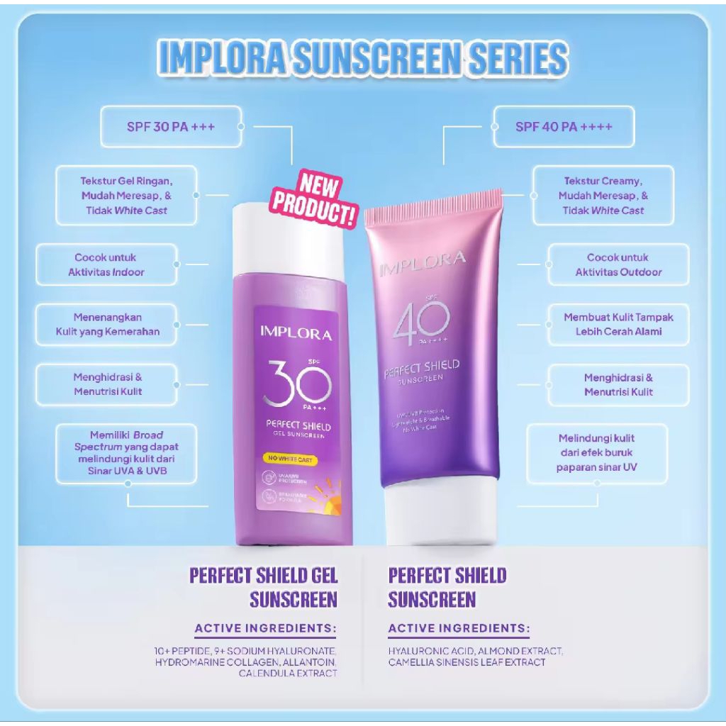 Implora Perfect Shield Gel Sunscreen SPF 30 PA+++