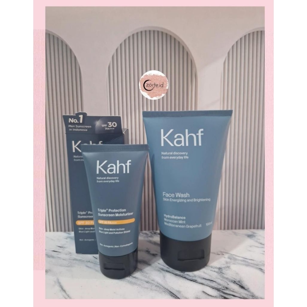 KAHF PAKET 2Macam Facewash + Sunscreen