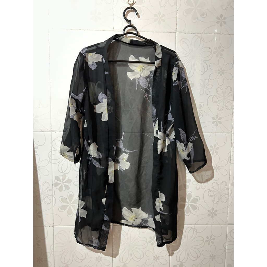 Black Sakura Cardigan
