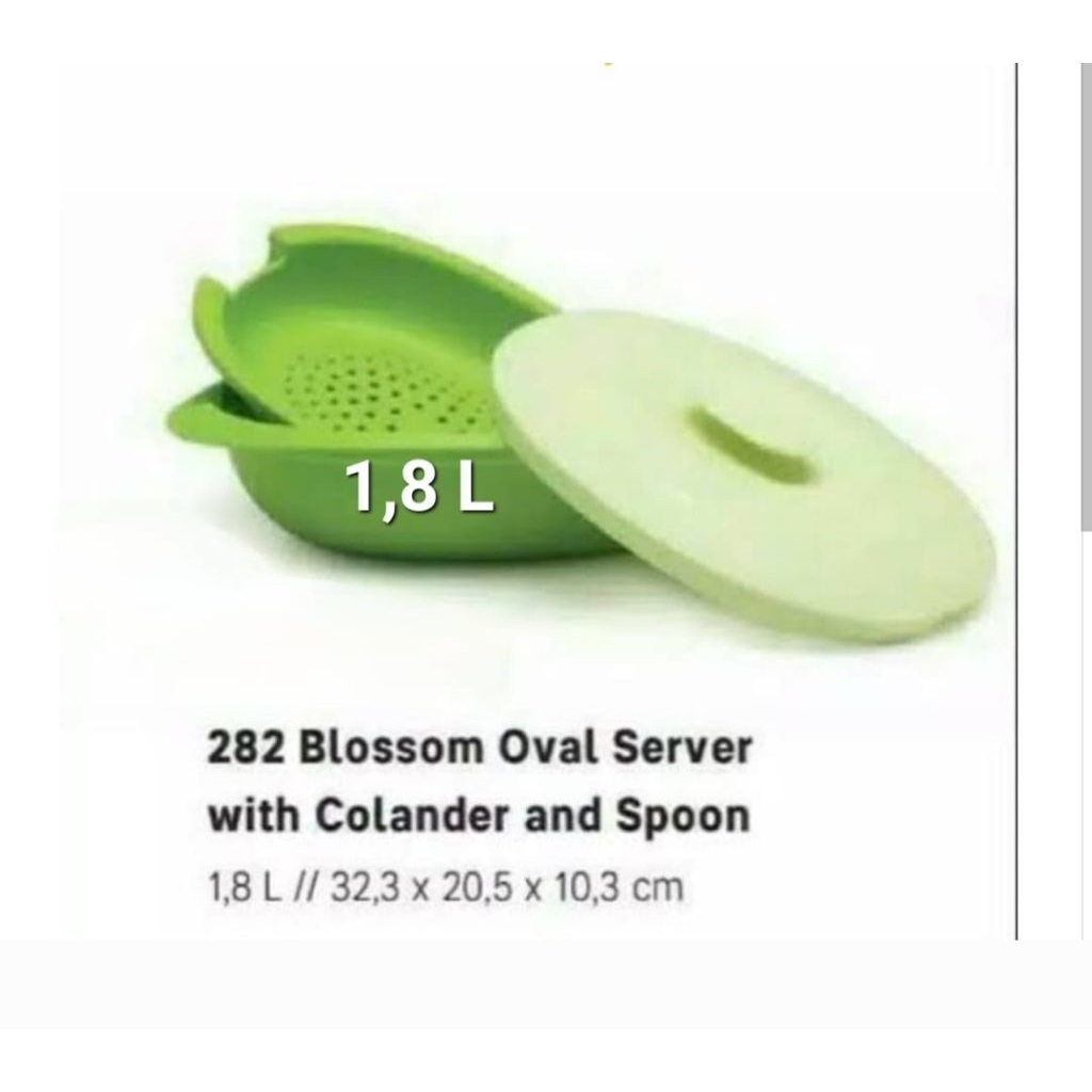 Blossom Oval Server With Colander Tupperware