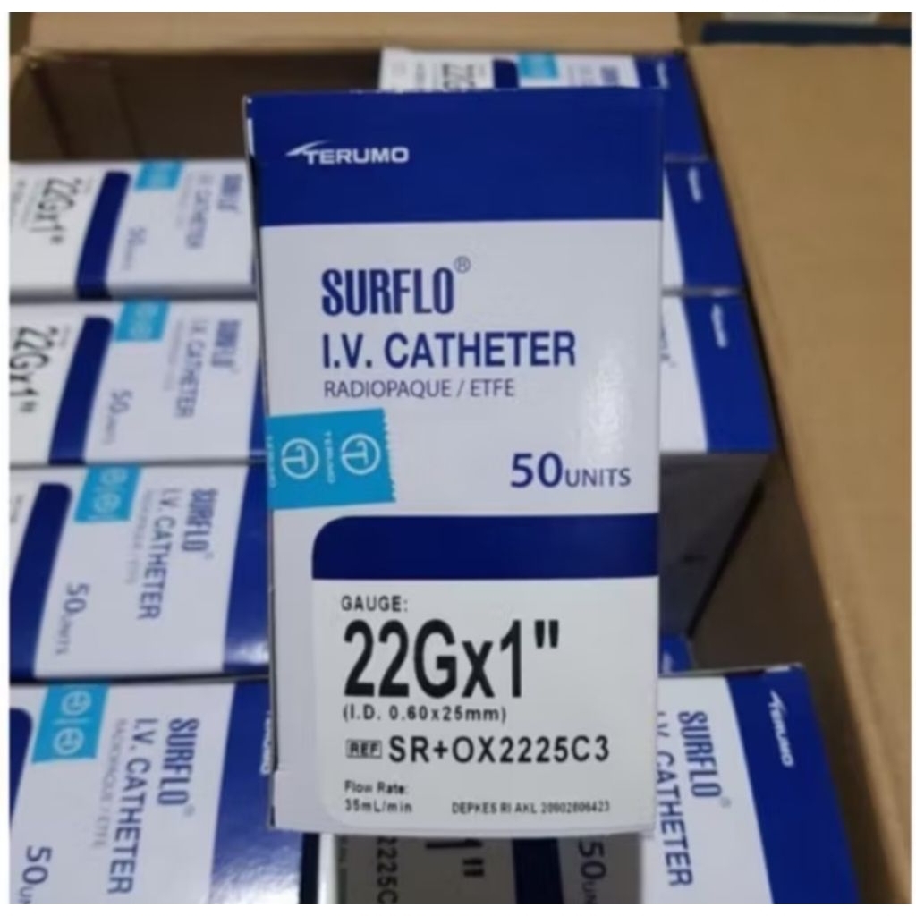 Surflo Terumo 22G dan 24G.