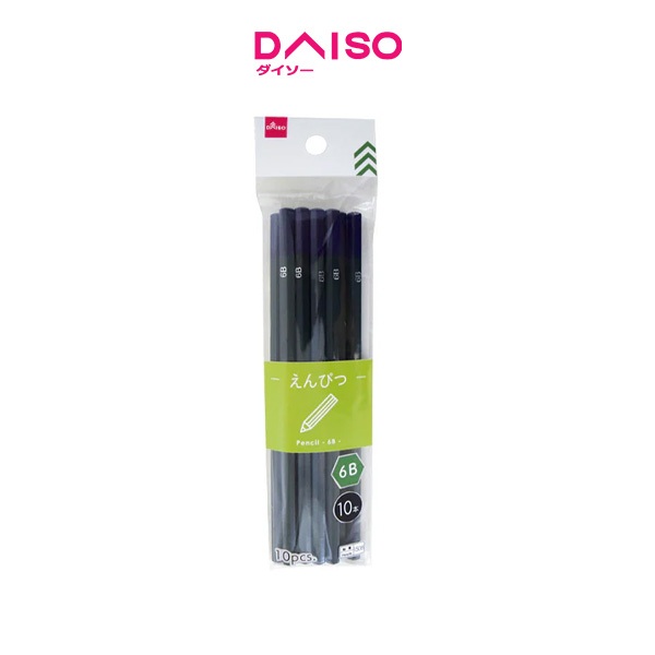 Daiso Pencil -6B - 10 pcs.-
