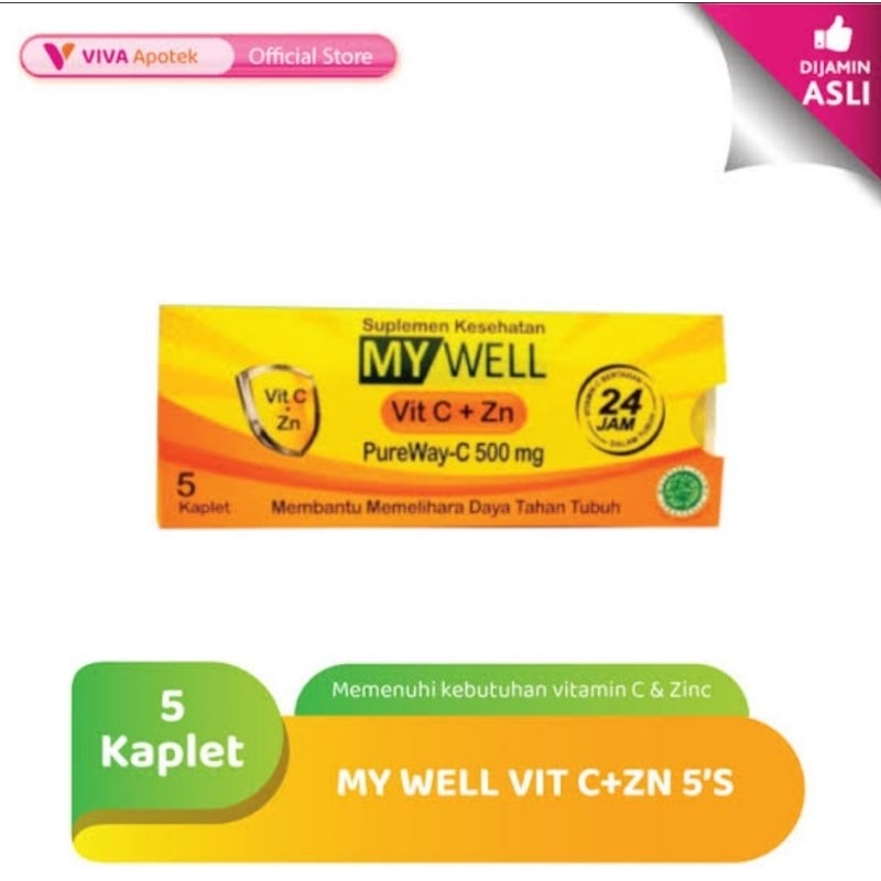 MY WELL VIT C + ZN 5 TABLET