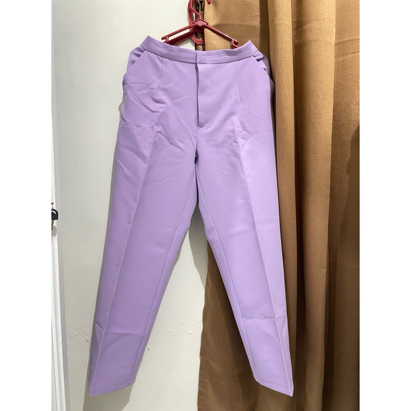 ankle pants lilac