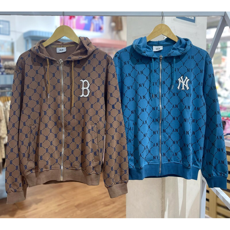 ZIP JACKET MONOGRAM ALL OVER PATTERN.