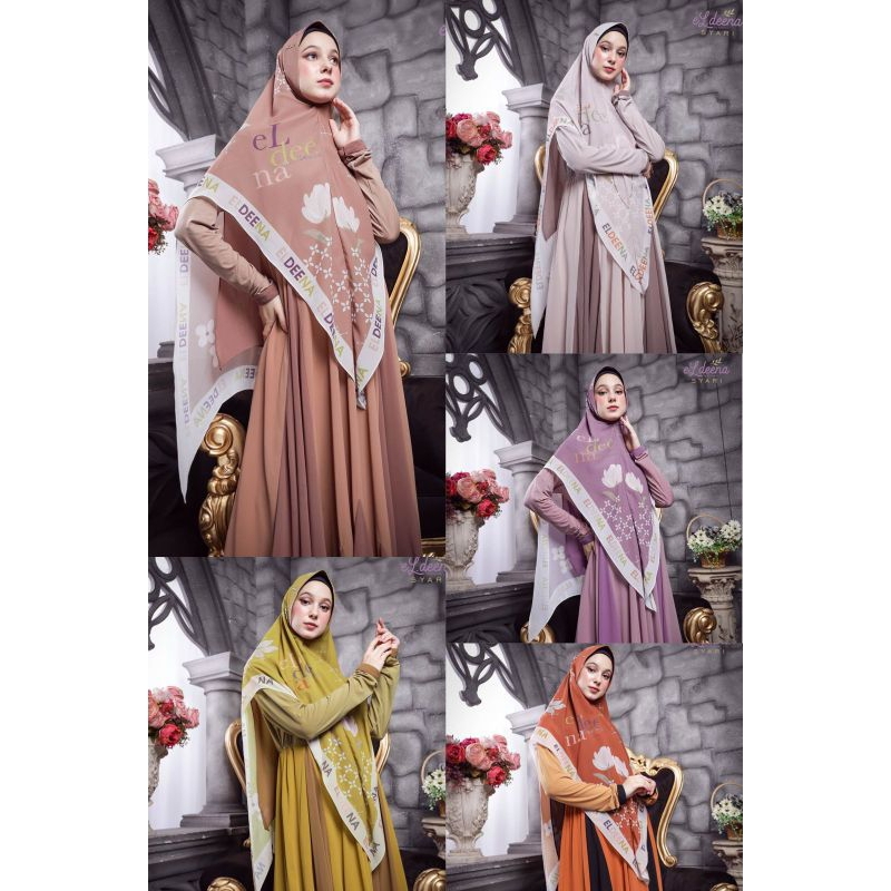Gamis set khimar Eldeena Syari Original
